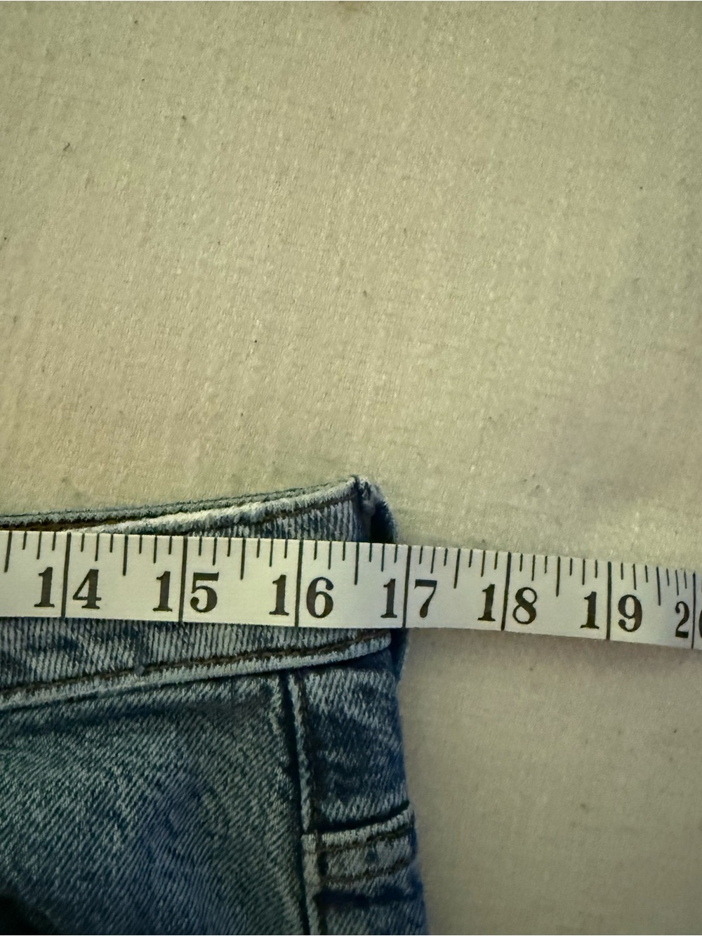 Free People Distressed Medium Blue Denim Shorts - Picture 7 of 7